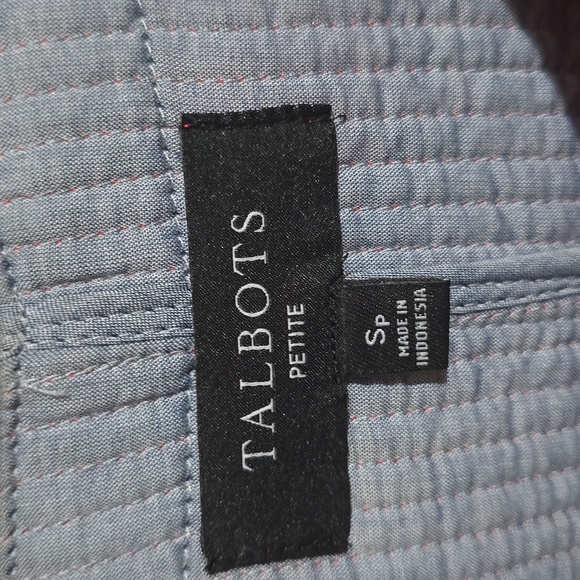 Talbots Mixed Pattern Quilted Jacket. - Picture 11 of 12